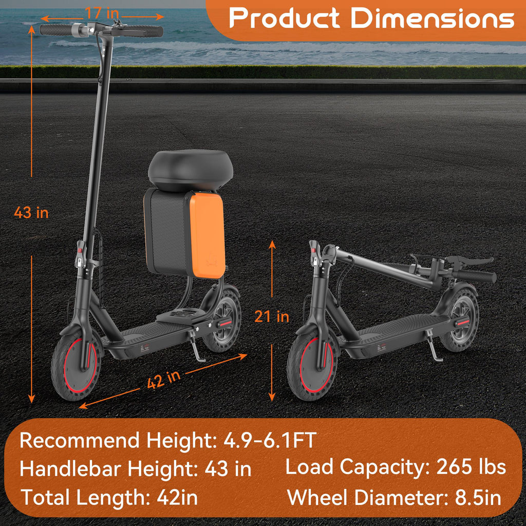 Revolutionary Electric Scooter for Adults – Reach Speeds of 19 MPH with a Powerful 350W Motor, Foldable Design, and Smart App Control!