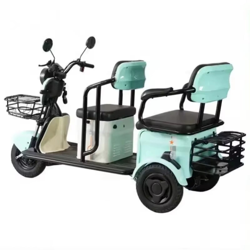 Revolutionary Full-Closed Electric Tricycle for Efficient Cargo Transportation - 60V Power with Open Body Design
